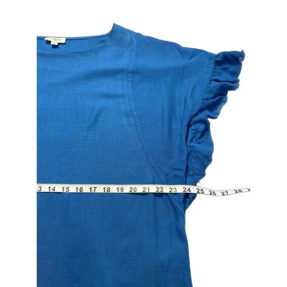 UMGEE LINEN TOPS BUNDLE Ruffle Cap Sleeve Raw Hem Boho Boxy Vacation Resort Lg - Picture 6 of 7